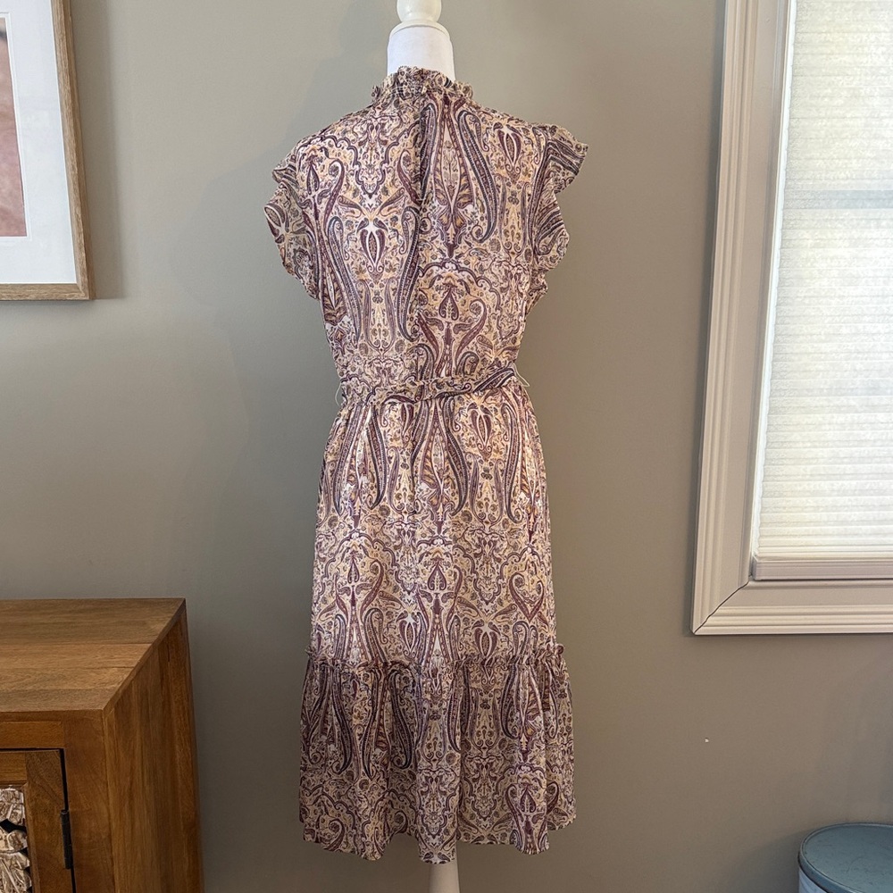 Elegant Banana Republic Paisley Print Dress size S - Picture 3 of 8